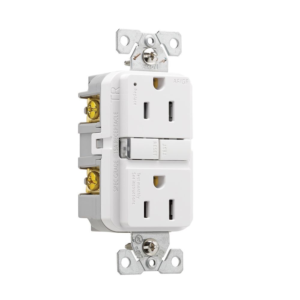 Eaton Slim AFGF Receptacle, #14-10 AWG, 15-Amp