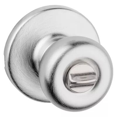 Kwikset Bed/Bath Satin Chrome Tylo Door Knob