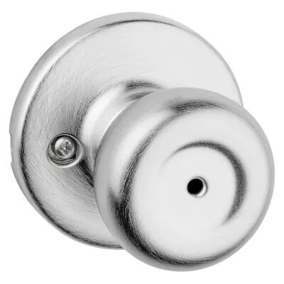 Kwikset Bed/Bath Satin Chrome Tylo Door Knob