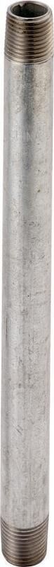 ProSource Galvanized Steel Pipe Nipple Threaded, 1 1/4-In x 1 1/4-In x 48-In