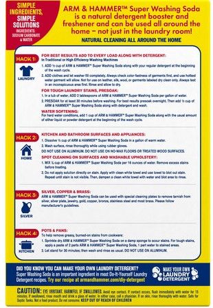 Arm & Hammer Super Washing Soda Detergent Booster, 55-Oz