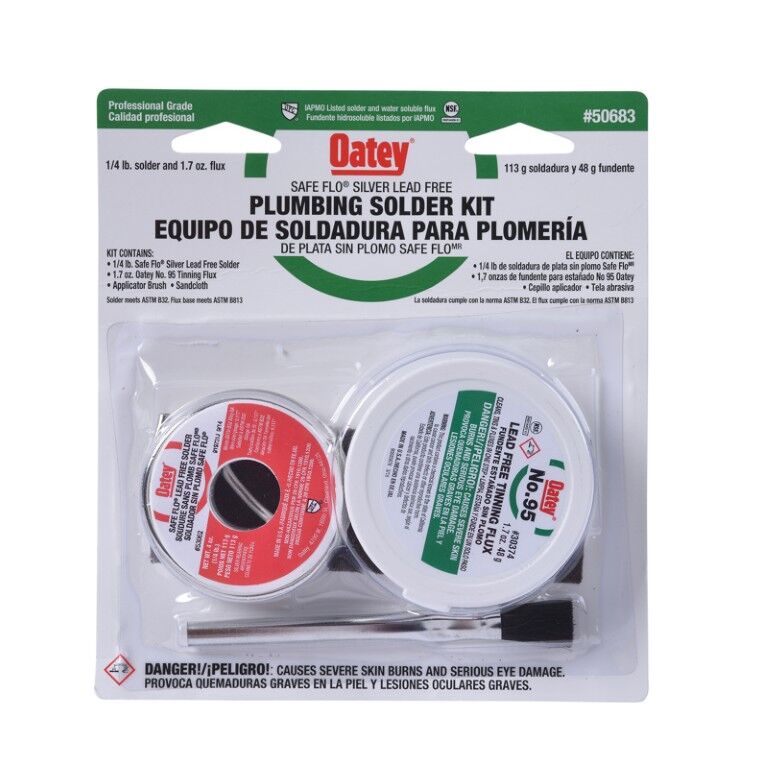 Oatey Safe-Flo Lead Free Plumbing Wire Solder Kit