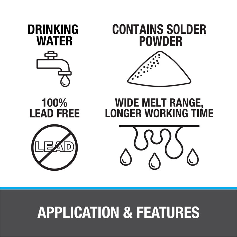 Oatey Safe-Flo Lead Free Plumbing Wire Solder Kit