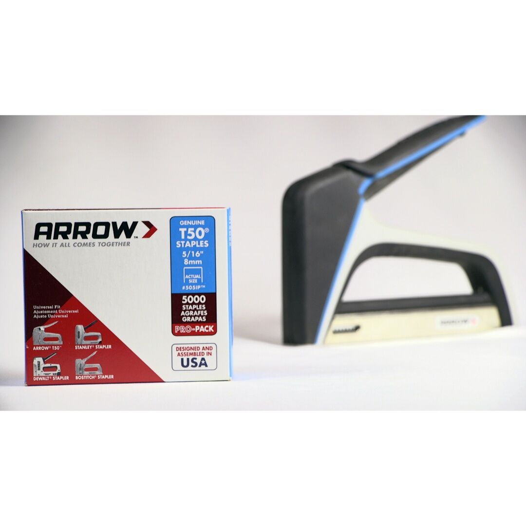 Arrow T50 Heavy Duty Staples, 5/16-In X 3/8-In, 5000-Ct