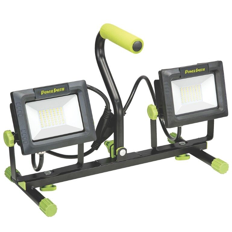 Power Smith 8000 Lumen Dual-Head LED Work Light With Tripod