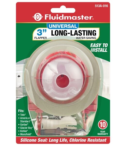 Fluidmaster Universal Toilet Flapper, 3-In