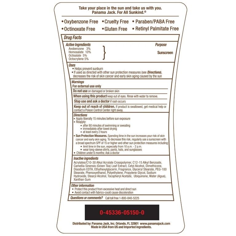 Panama Jack Sunscreen Lotion SPF 50, 6-Oz