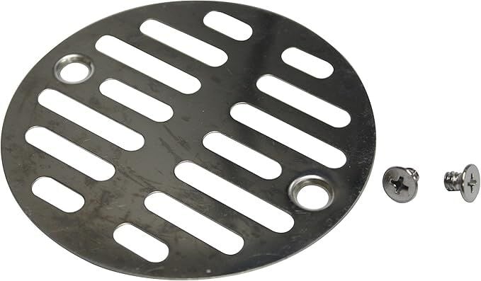 Plumb Pak PP825-50 Chrome Plated Shower Drain Grid, 3 5/16-In