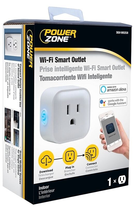 PowerZone 1-Outlet Wi-Fi Smart Outlet