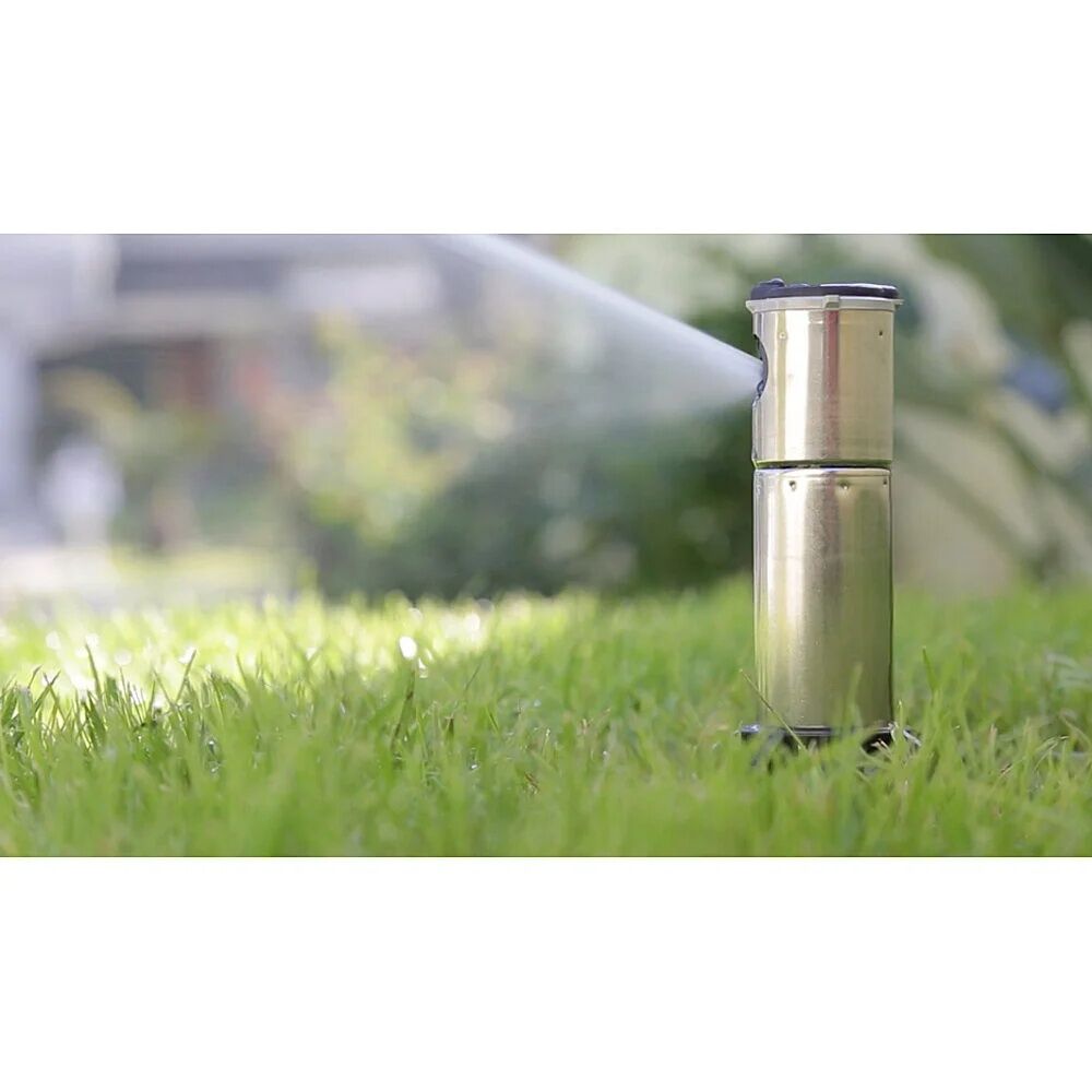 Rain Bird Stainless Steel 4-In Pop-Up 40°-360° Simple Adjust Gear Drive Rotor Sprinkler, 50-Ft