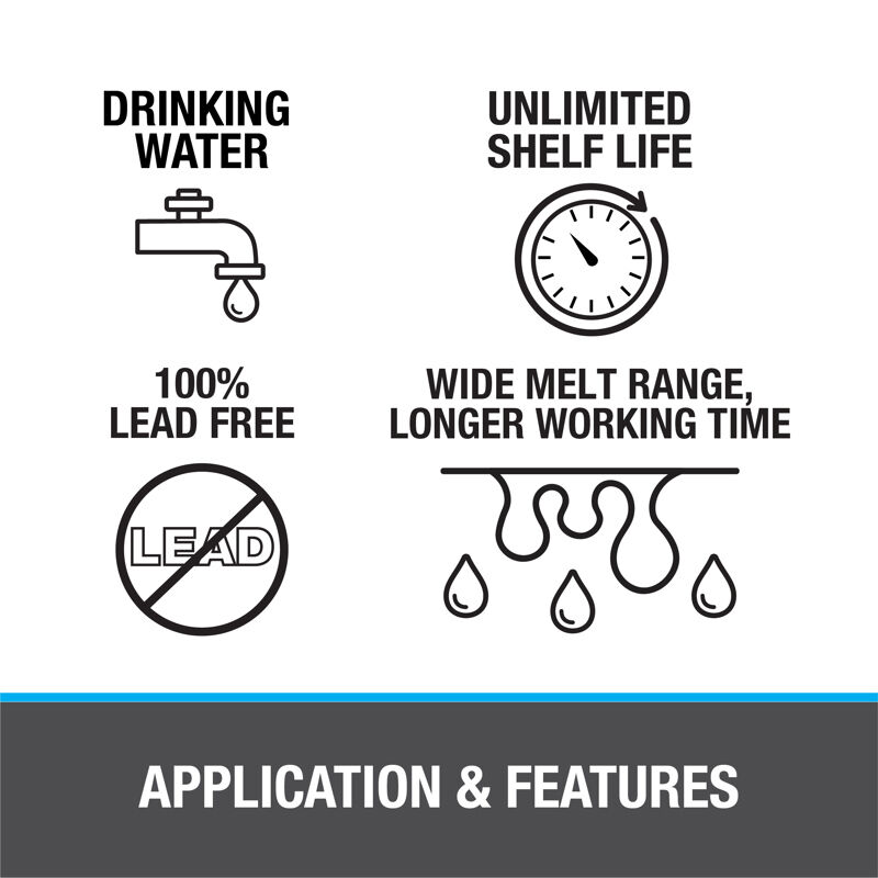 Oatey Safe-Flo Lead Free Plumbing Wire Solder, 4-Oz