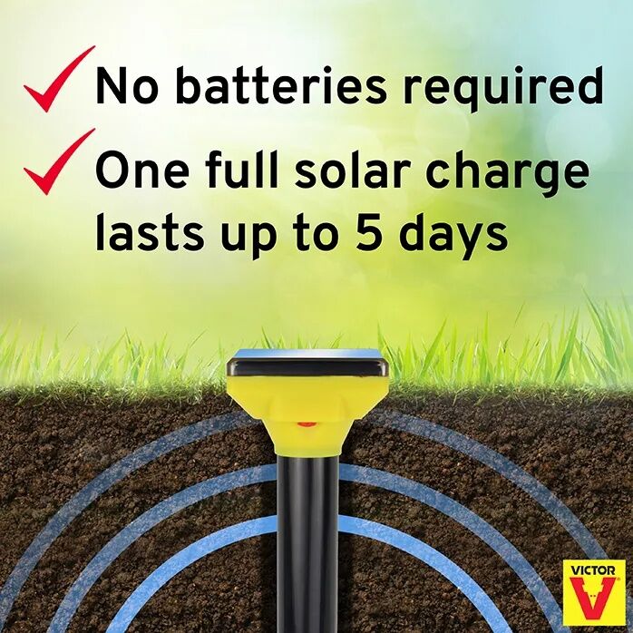 Victor Traps Solar Mole & Gopher Sonic Spike - 44 oz