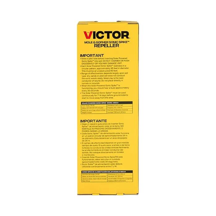 Victor Traps Solar Mole & Gopher Sonic Spike - 44 oz