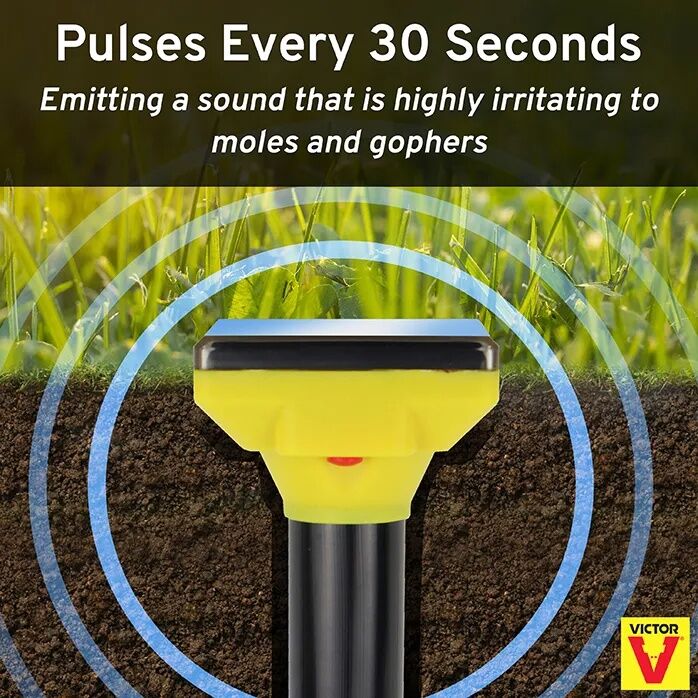 Victor Traps Solar Mole & Gopher Sonic Spike - 44 oz