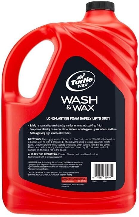 Turtle Wax Car Wash & Wax, 1-Gal