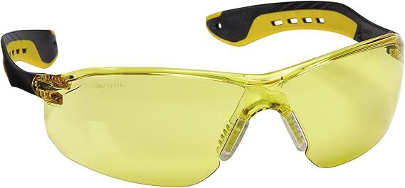3M Flat Temple Safety Amber Eyewear