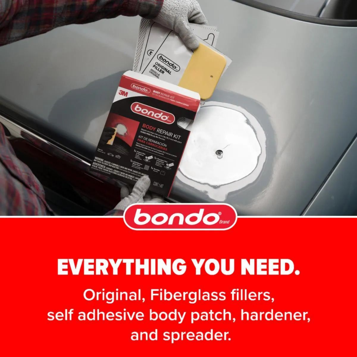 Bondo Body Repair Kit Ready Mix Pouches