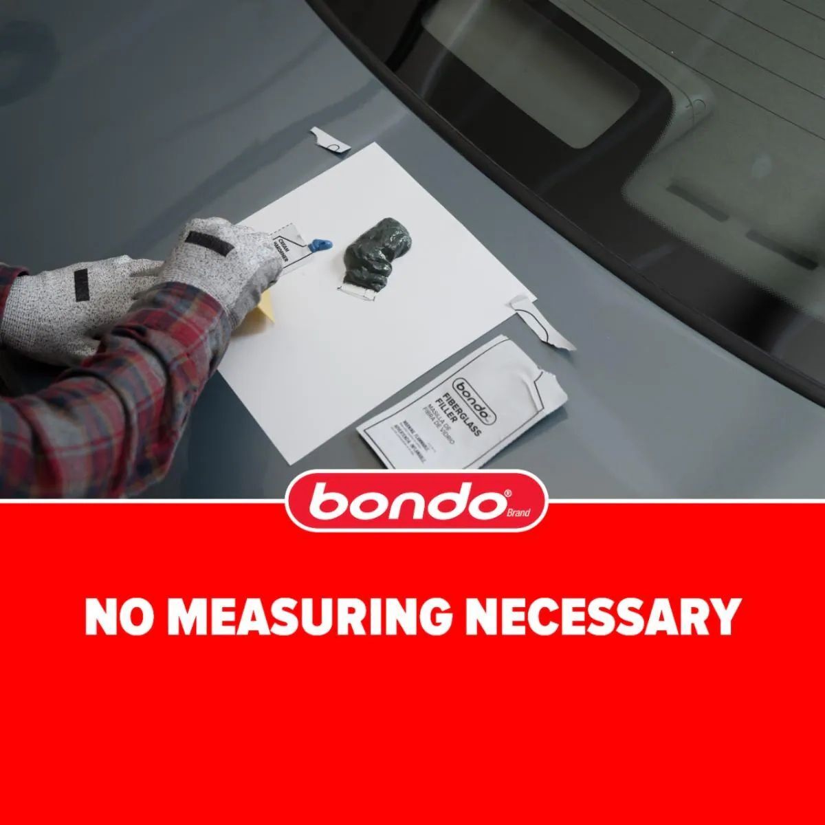 Bondo Body Repair Kit Ready Mix Pouches
