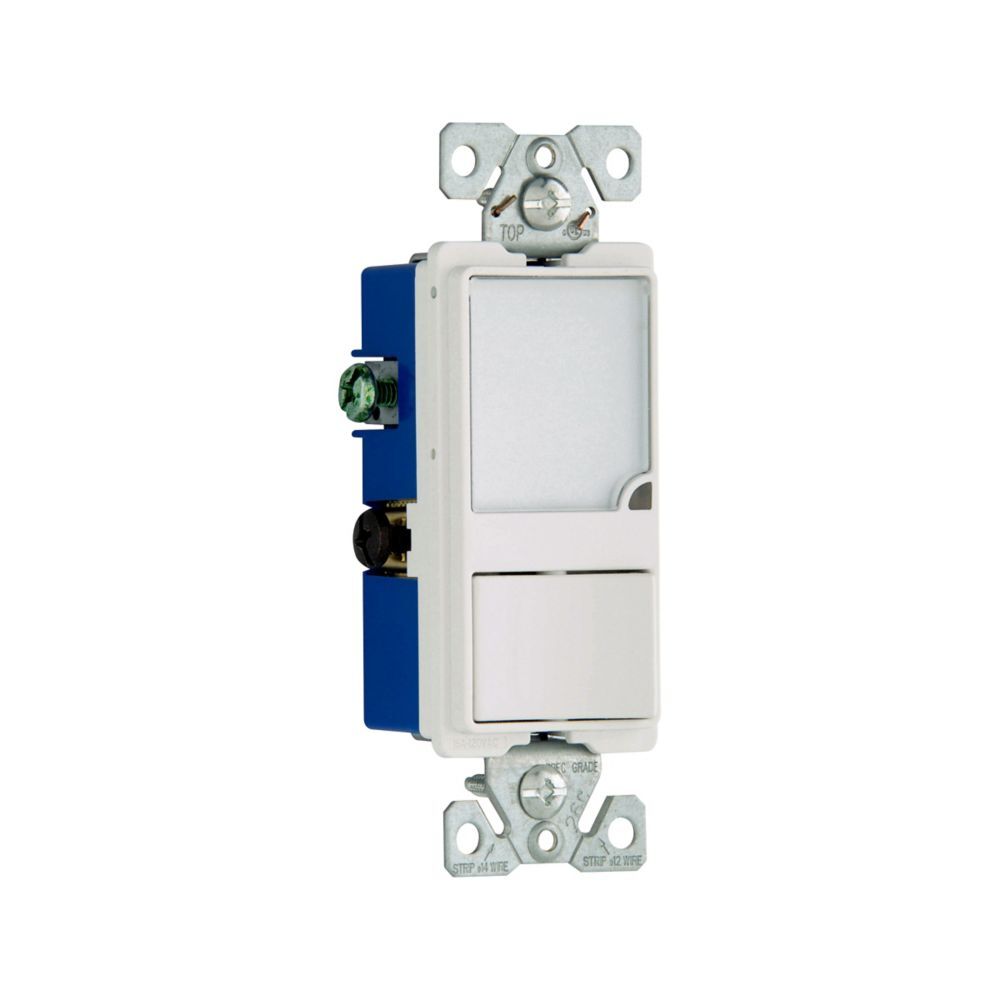 Eaton 7738W-BOX LED Nightlight With Switch, #14-12 AWG, 15-A