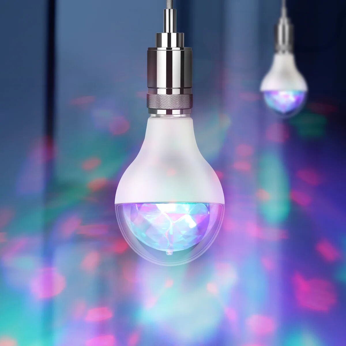 FEIT Electric LED Multicolor Rotating Disco Light