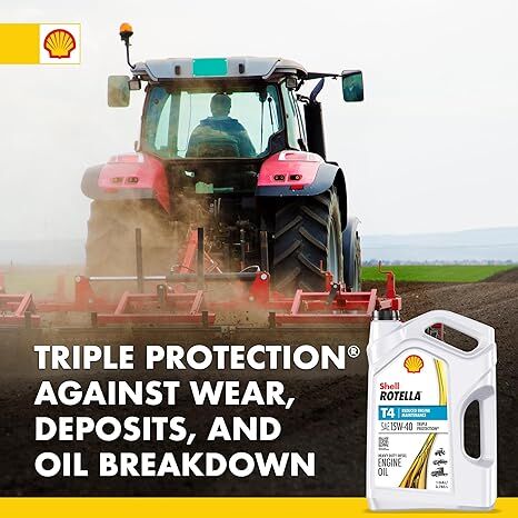 Shell Rotella T4 15W-40 Diesel Oil, 1-Gal