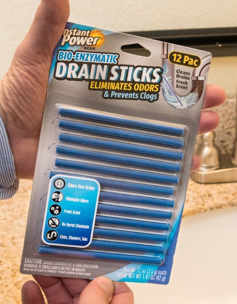 Instant Power Bio-Enzymatic Drain Sticks, 12-Pk