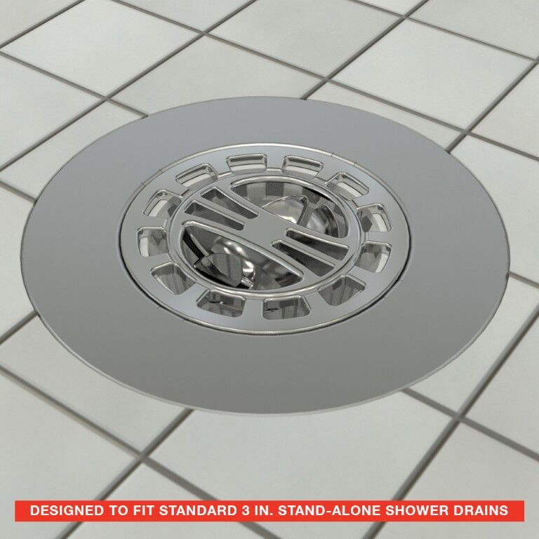 Danco Chrome Hair Catcher Shower Drain Cover