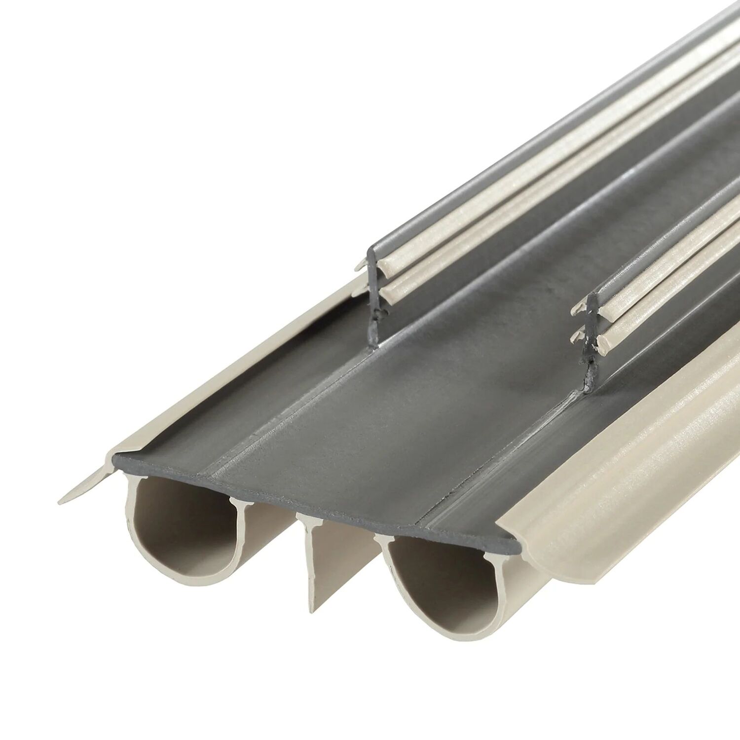 M-D Building Products Beige Vinyl Concealed Kerf/Channel Fit Under Door Seal, 36-In