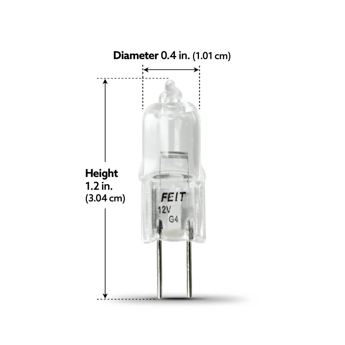 Feit Electric T3 20 Watt Bright White Dimmable G4 Halogen Light Bulb