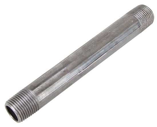 ProSource Steel Pipe Nipple, 1/2-In x 1/2-In x 2-In