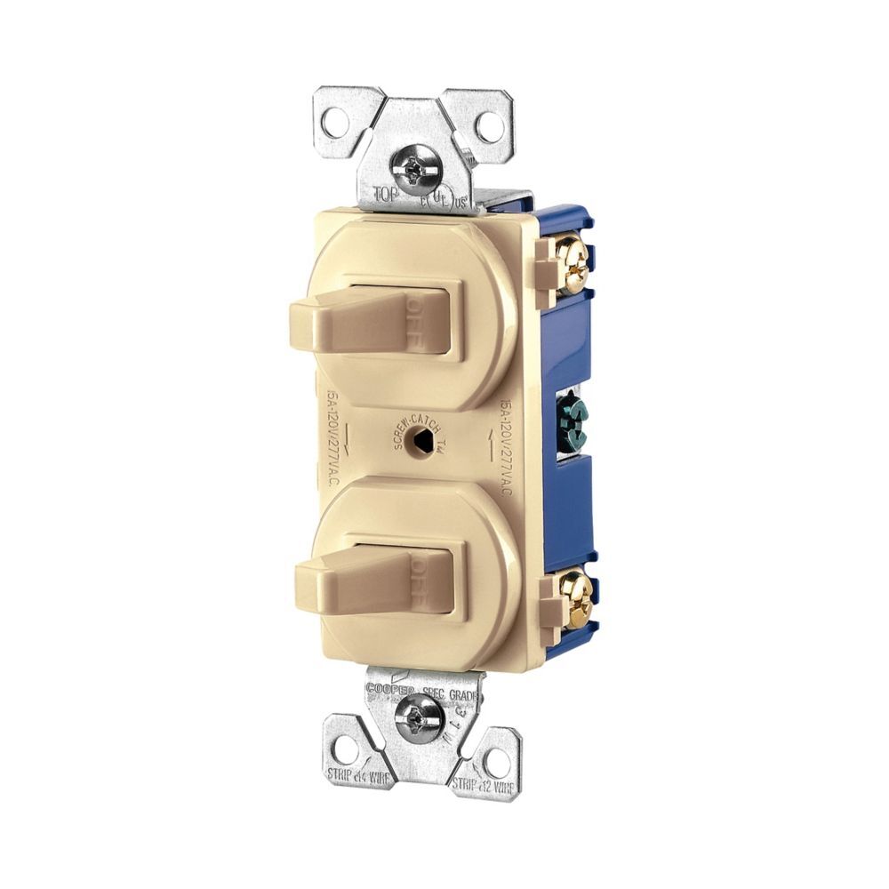 Eaton 271V-BOX Commercial Grade Ivory Combination Switch