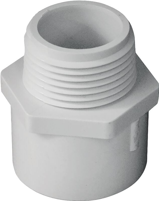 IPEX Schedule 40 PVC Pipe Adapter, 1-In Socket x 1-In MPT
