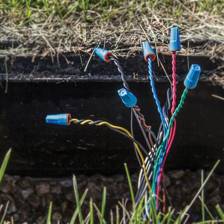 King Innovation DryConn Small Aqua/Orange Waterproof Wire Connectors 22-12 Gauge, 6-Pk