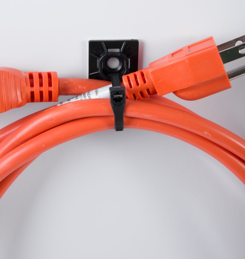 Gardner Bender Black Mounting Base, 1-In x 1-In, 5-Pk