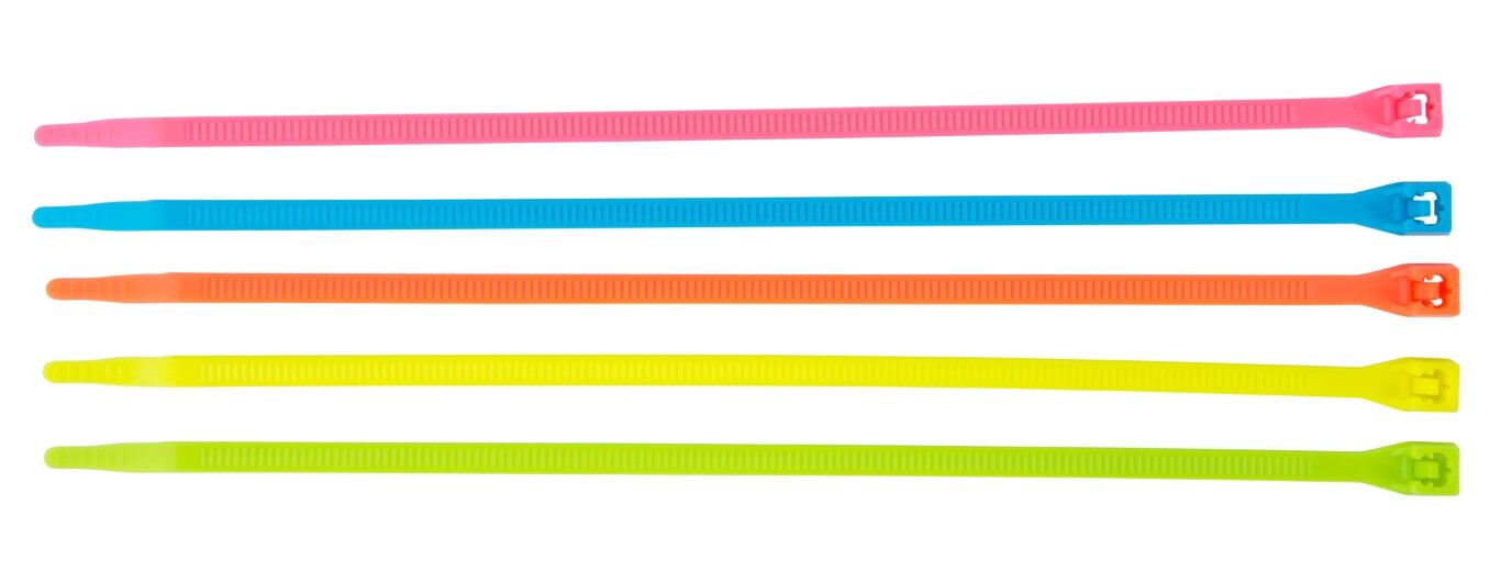 Gardner Bender Neon Cable Tie Assorted Colors 8-In, 100-Pk