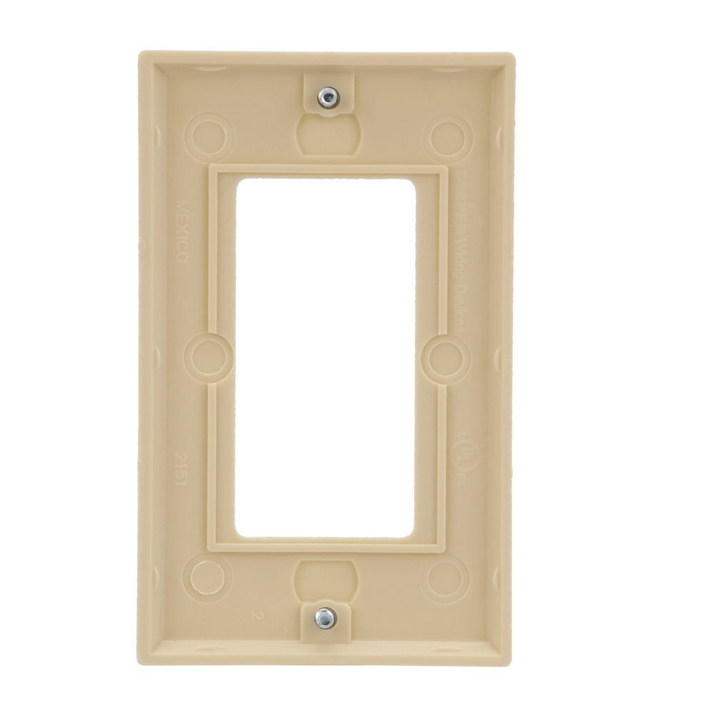 Eaton 2151V-BOX Ivory Decorator Cutout Wallplate