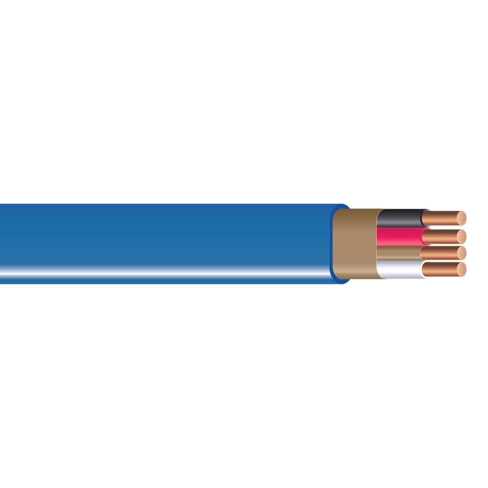 Romex Brand SIMpull Blue Jacket Copper Type NM-B Cable With Ground, 14 Gauge 3 Conductor SOL, 50-Ft