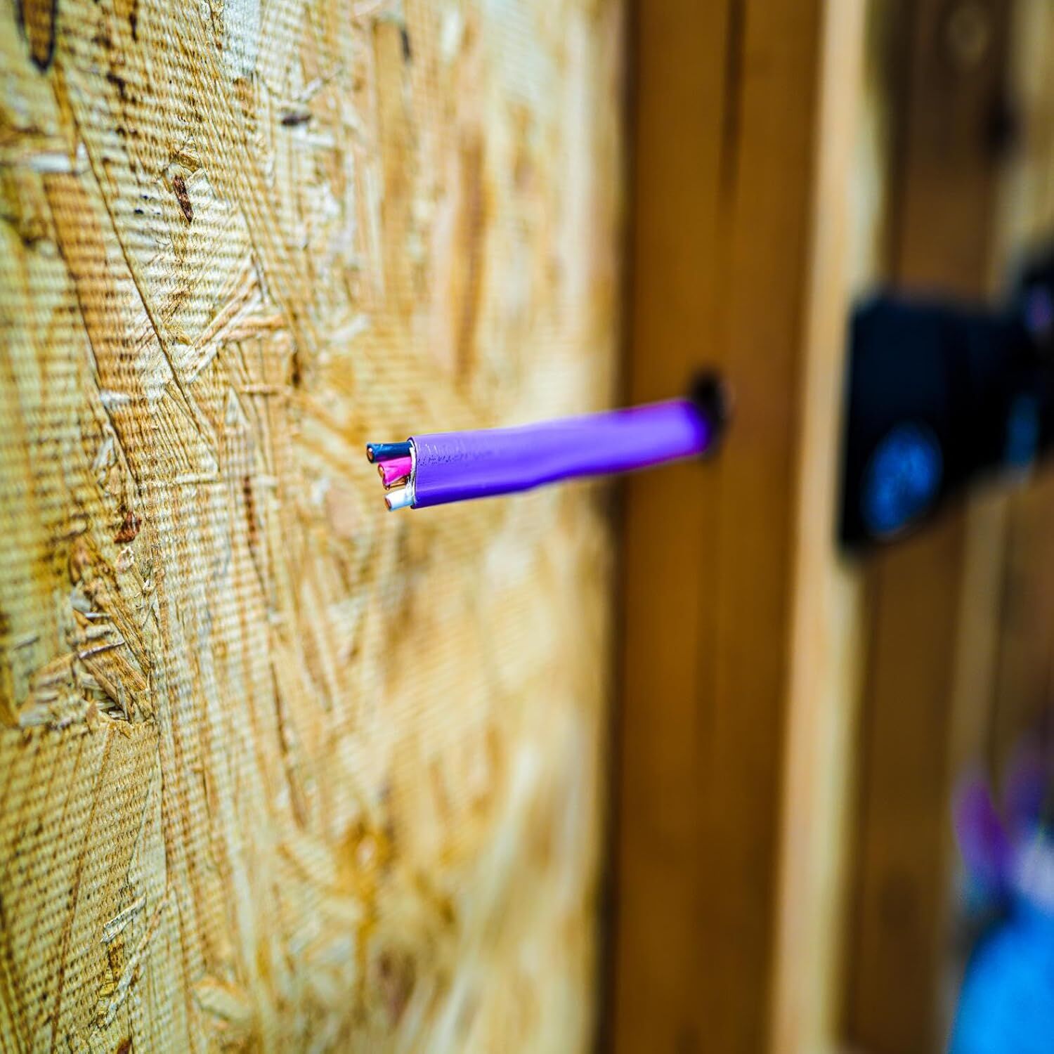 Southwire Romex SIMpull Purple NM-B Copper Cable 12 Gauge 3 Conductor Solid With Ground, 50-Ft