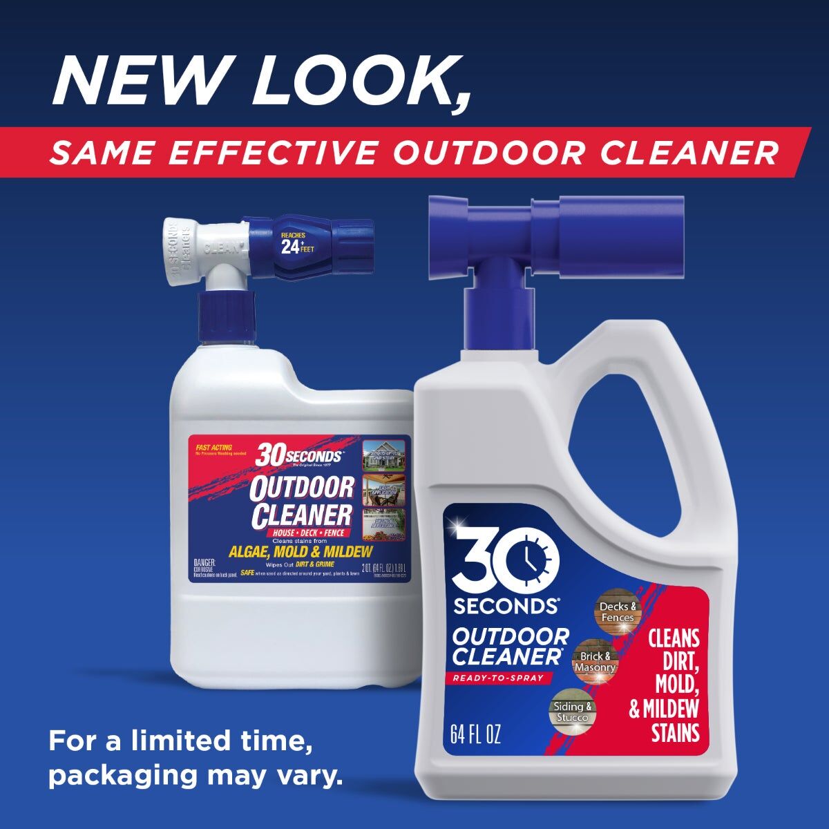 30 Seconds Outdoor Cleaner Hose Attachment, 64-Oz