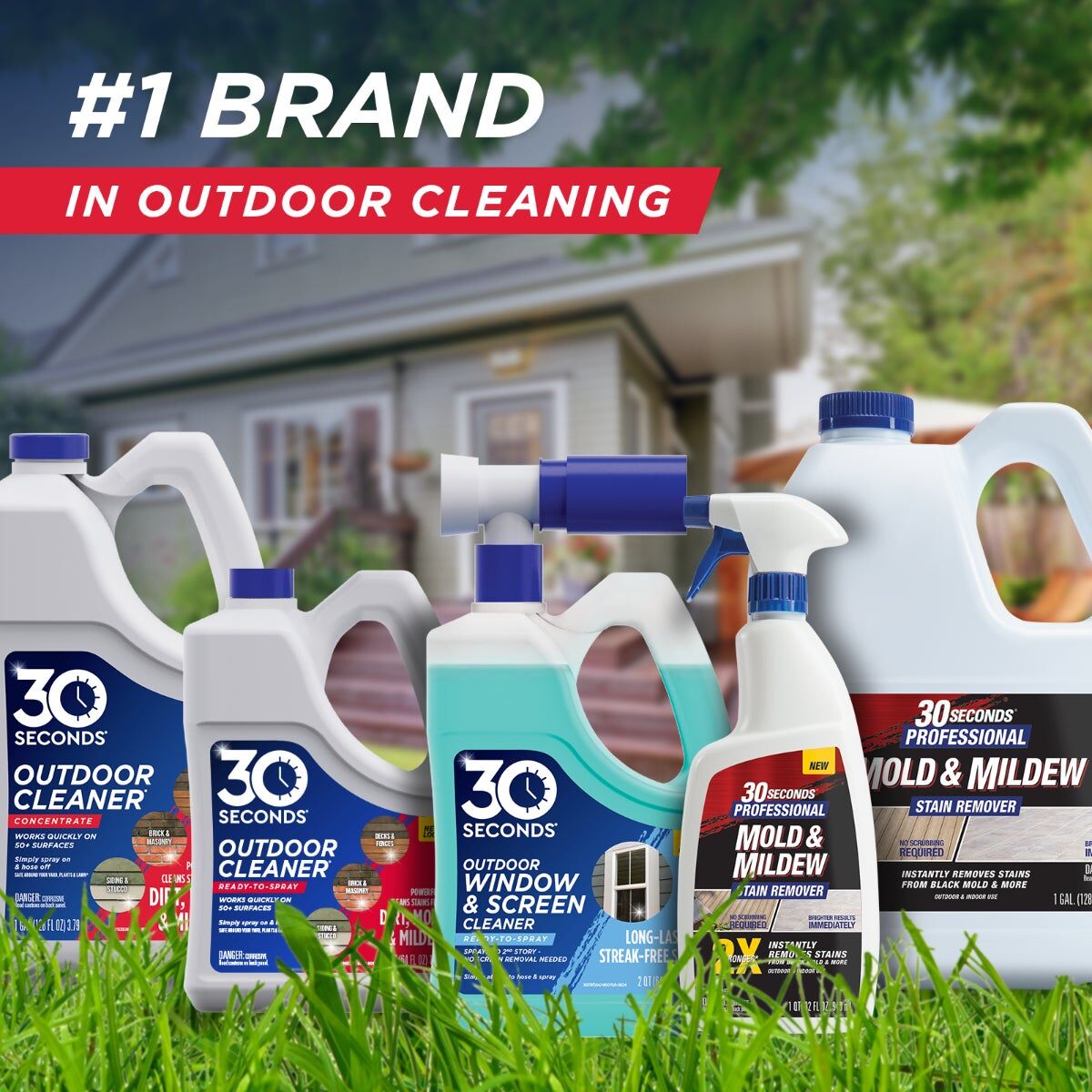 30 Seconds Outdoor Cleaner Hose Attachment, 64-Oz