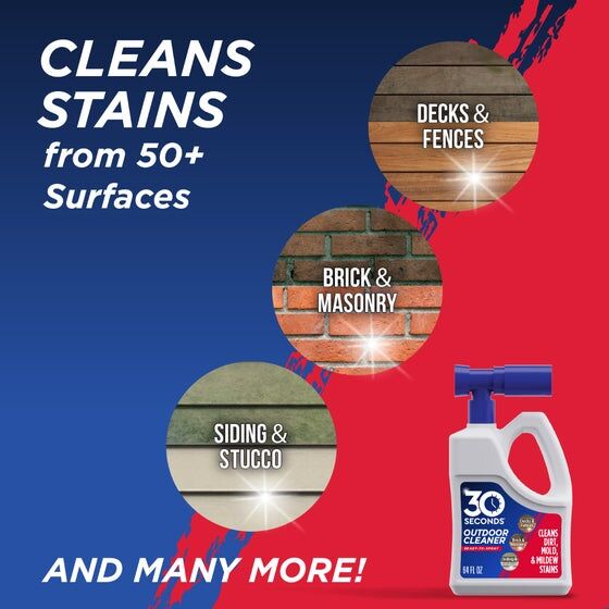 30 Seconds Outdoor Cleaner Hose Attachment, 64-Oz