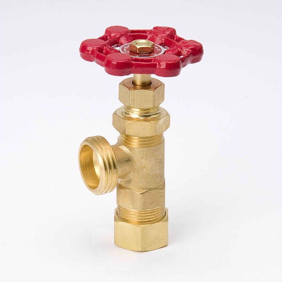 ProLine Brass Boiler Drain, 1/2-In Comp x 3/4-In MHT