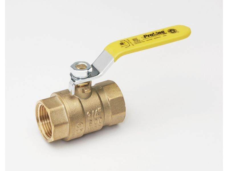 Pro-Line Brass Lead Free Ball Valve, 3/8-In FIP X 3/8-In FIP