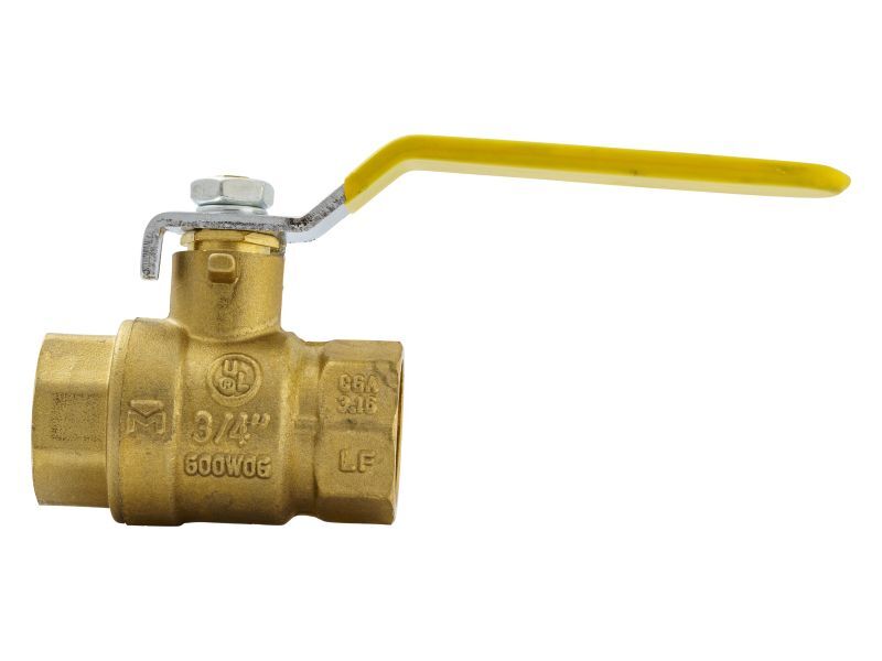 Proline Brass Ball Valve, 3/4-In FIP X 3/4-In FIP