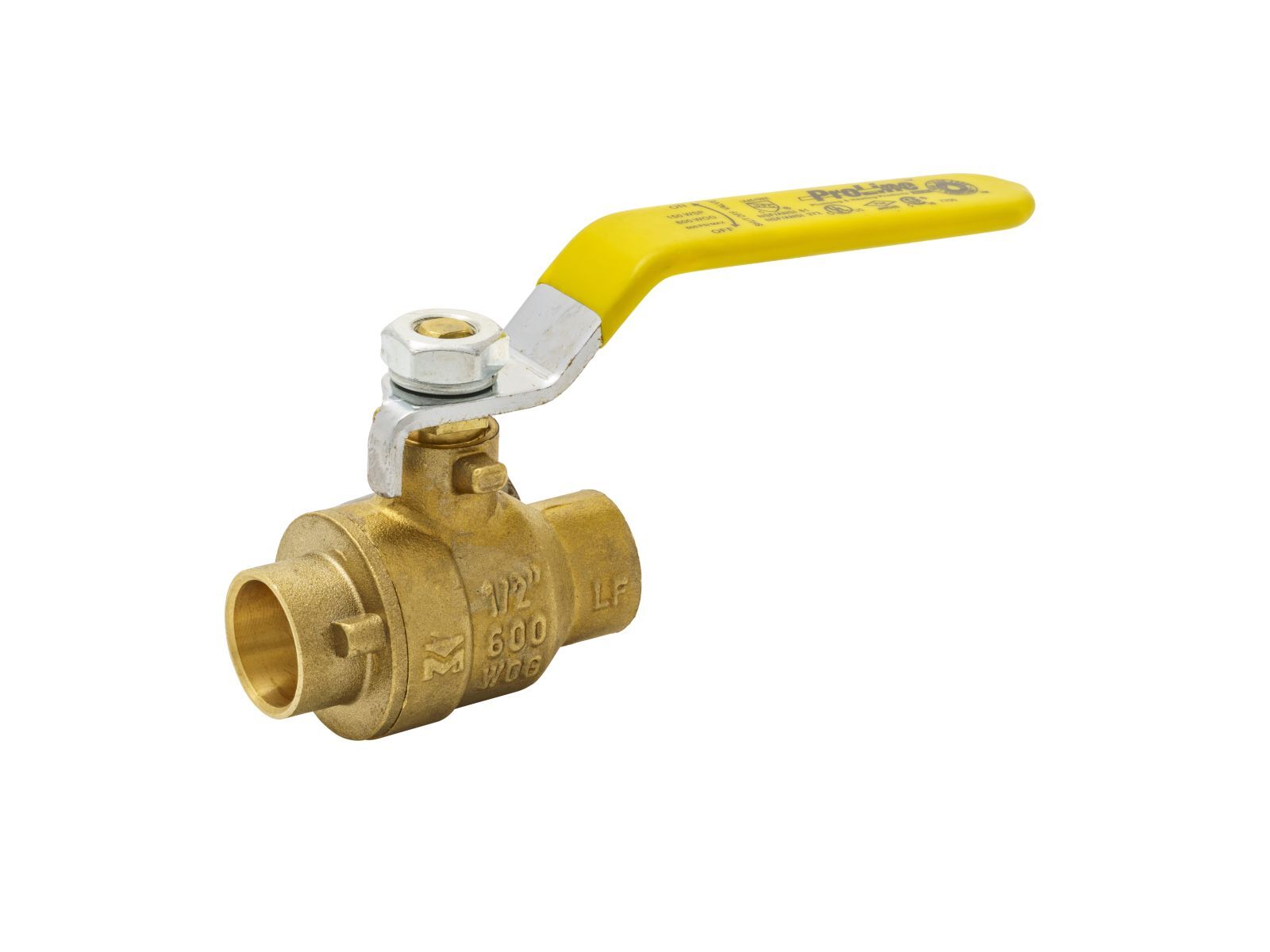 ProLine Lead-Free Brass Ball Valve, 1/2-In SWT x 1/2-In SWT