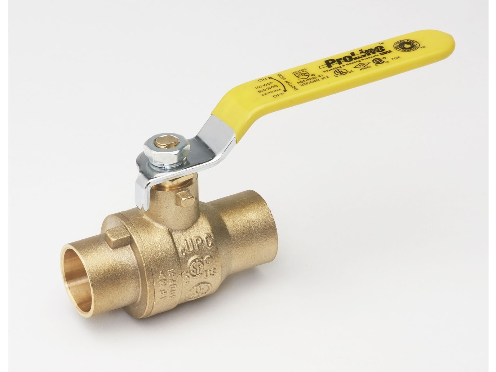 ProLine Lead-Free Brass Ball Valve, 1-In SWT x 1-In SWT