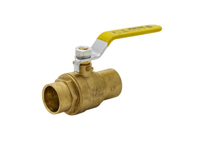 ProLine Brass Ball Valve, 3/4-In SWT X 3/4-In SWT