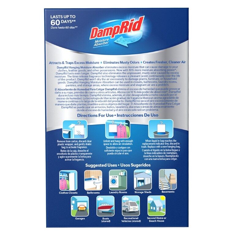 DampRid Hanging Moisture Absorber Fresh Scent, 15.4-Oz