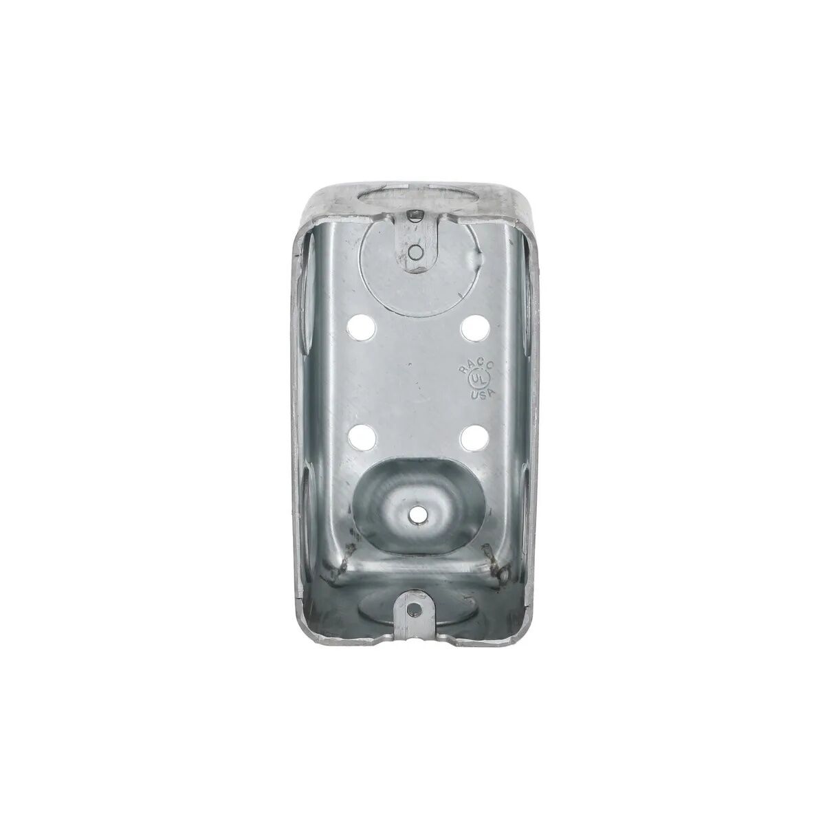 Raco 1-Gang Drawn Raised Ground Handy Box With 7 KO's, 2-In x 4-In x 1 7/8-In