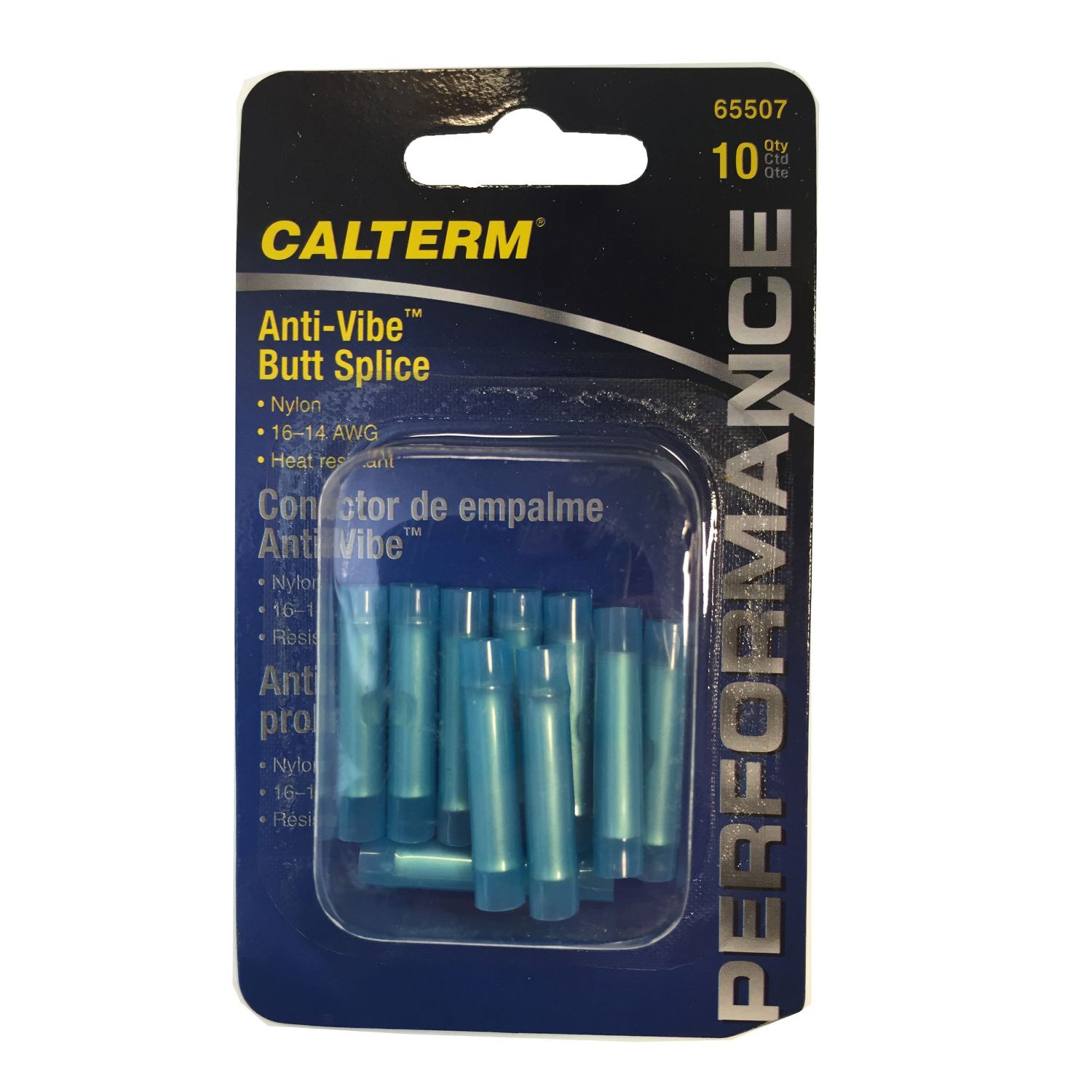 Calterm Anti-Vibration Butt Splices, 16-14 AWG, 10-Pk